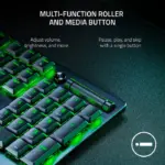 Razer Deathstalker V2 Wired Low Profile Optical Gaming Keyboard Linear Low Profile Optical Red Switch-116995