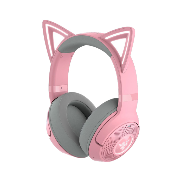 Razer Kraken Kitty V2 Bt Quartz Edition Wireless/bluetooth Gaming Headset Rgb With Kitty Ears - Pink-0