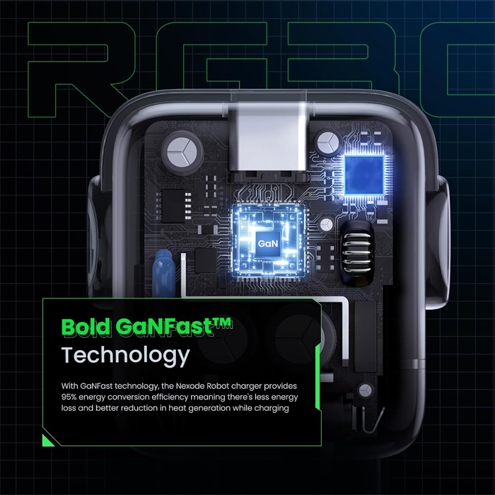 Ugreen Nexode Rg 65w Usb C Gan Charger - Black-117071 Ugreen Nexode Rg 65w Usb C Gan Charger - Black-117071