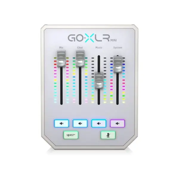Tc Helicon GoXlr Mini Online Broadcast/streaming Mixer With Usb Audio Interface - White-0
