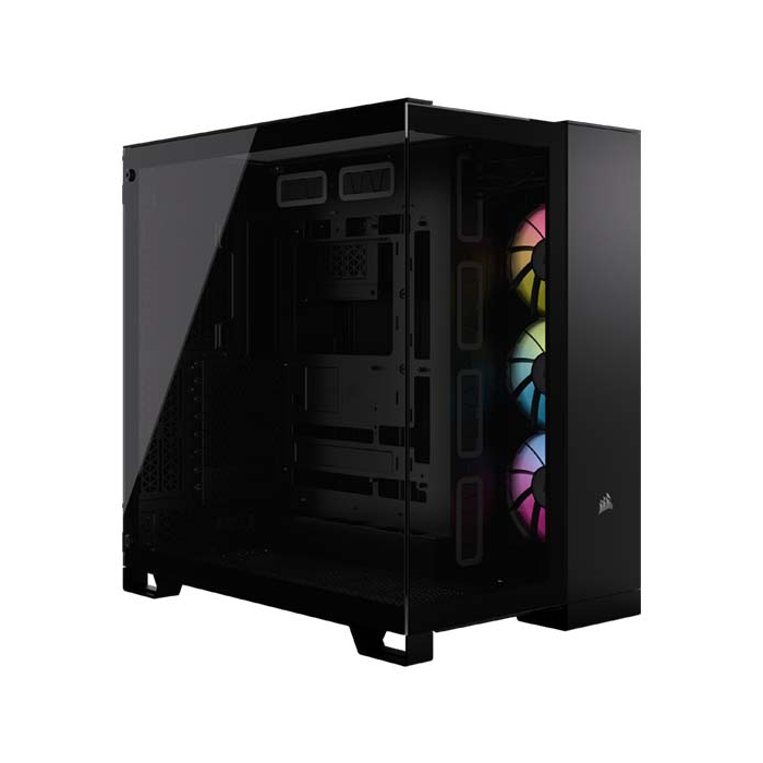 Corsair Icue Link 6500x Rgb Mid-tower Atx Dual Chamber Pc Case - Black CC-9011269-WW-0