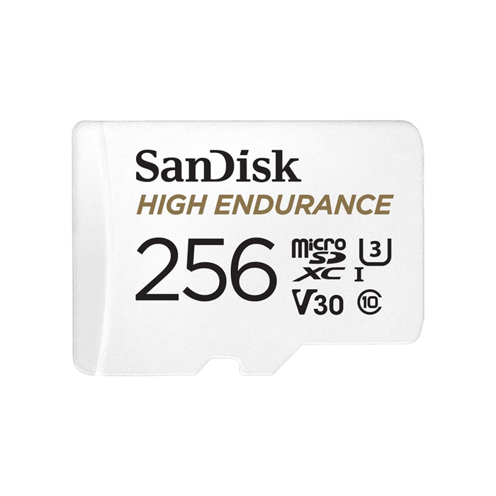 Sandisk High Endurance Micro Sdxc, 256gb + Sd Adapter-0