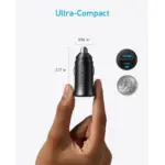 Anker Ultra-compact Dual-port Car Charger 30w, 2ports - Black-118844