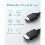 Anker Hdmi 2.1 Cable (1.8m/6ft) 8k -black-118858
