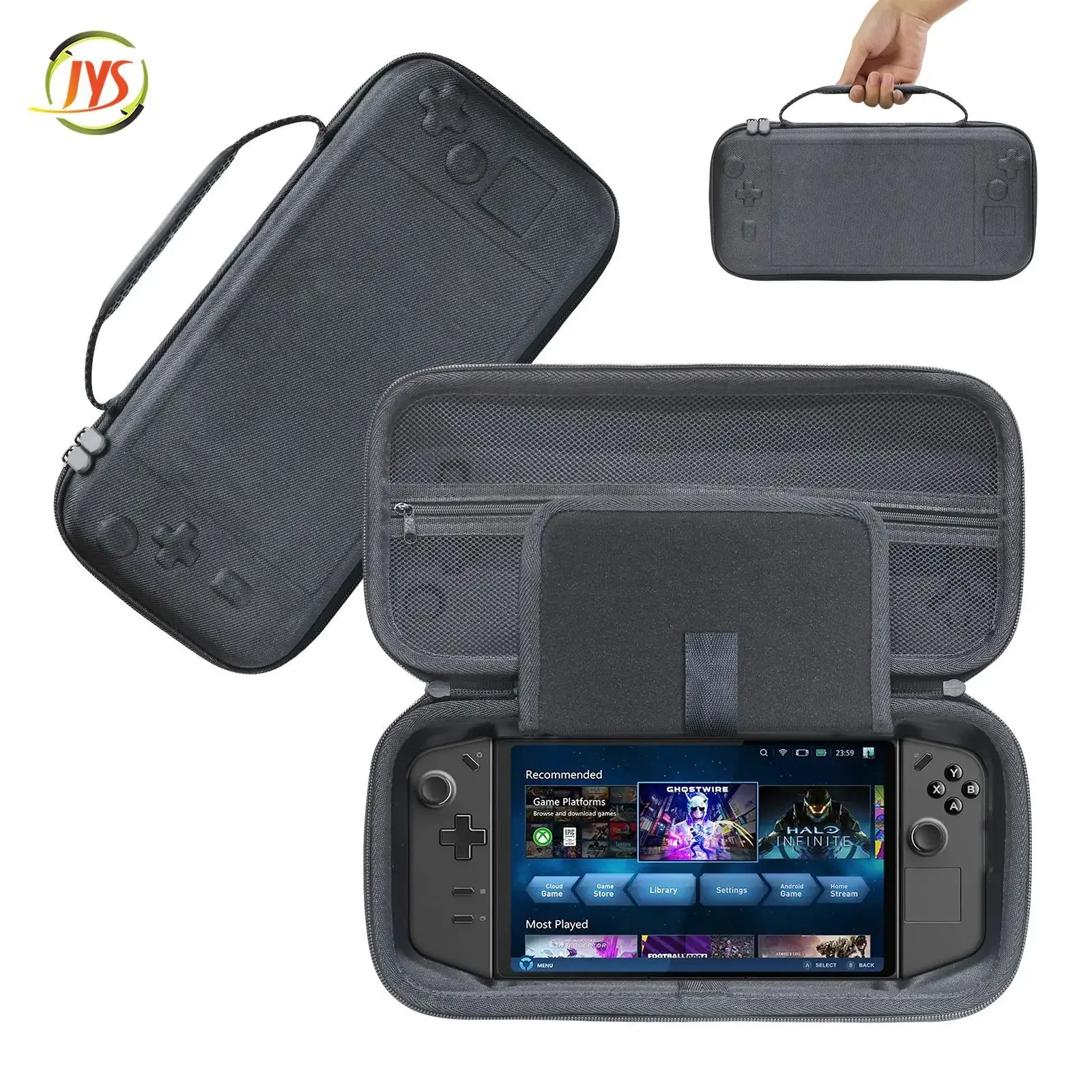 Jys Carrying Case For Lenovo Legion Go Handheld Black-120202 Jys Carrying Case For Lenovo Legion Go Handheld Black-120202