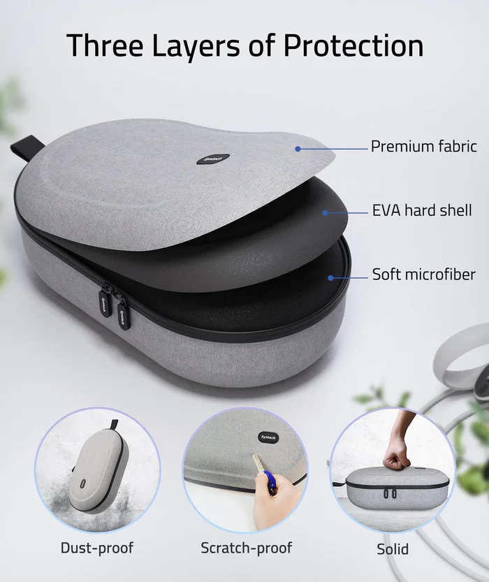 Syntech Vr Hard Carrying Case Large Verion - Grey-119149 Syntech Vr Hard Carrying Case Large Verion - Grey-119149