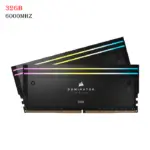 Corsair Dominator Titanium Rgb Ddr5 Ram 32gb (2x16gb) Ddr5 6000mhz Cl30 Intel Xmp Icue Compatible Computer Memory - Black-0