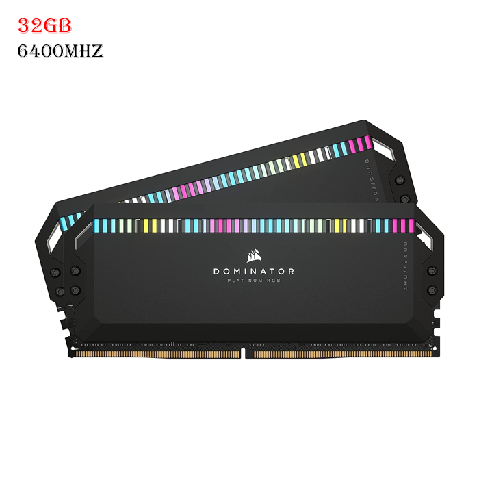 Corsair Dominator Platinum Rgb Ddr5 Ram 32gb (2x16gb) 6400mhz Cl32 Intel Xmp Icue Compatible Computer Memory - Black-0