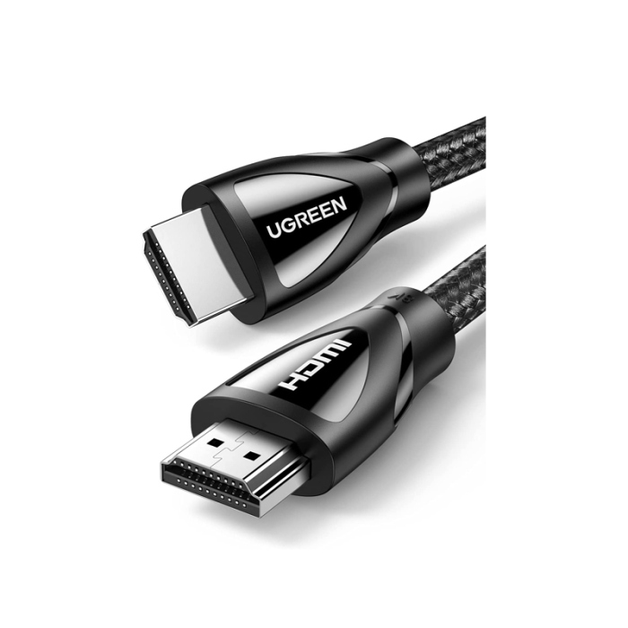 Ugreen Hdmi Cable 2m Male To Male With Cotton Braided - Black-119571 Ugreen Hdmi Cable 2m Male To Male With Cotton Braided - Black-119571