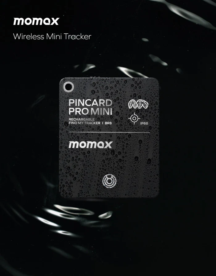 Momax Pincard Pro Mini Find My Tracker (Rechargeable)-119594 Momax Pincard Pro Mini Find My Tracker (Rechargeable)-119594