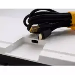 Ducky One 3 Classic Black/white Tkl Hot-swap Rgb 80% Mechanical Keyboard Cherry Brown Switch - English/arabic-119637