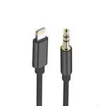 Powero+ Stereo Link Premium Braided Cable 3.5mm To Lightning 1m - Black-0