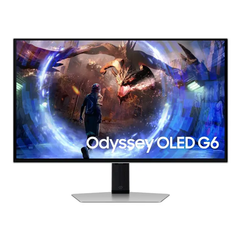 Samsung Odyssey Oled G6 G60sd 27" Qhd Oled Display 360hz Refresh Rate 0.03ms (Gtg) Response Time, Amd Freesync Premium Pro Technology Gaming Monitor - Silver-0