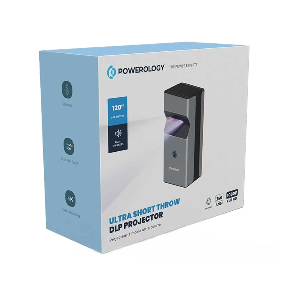 Powerology 4k Ultra Short Throw Dlp Projector 2+16gb-120505 Powerology 4k Ultra Short Throw Dlp Projector 2+16gb-120505