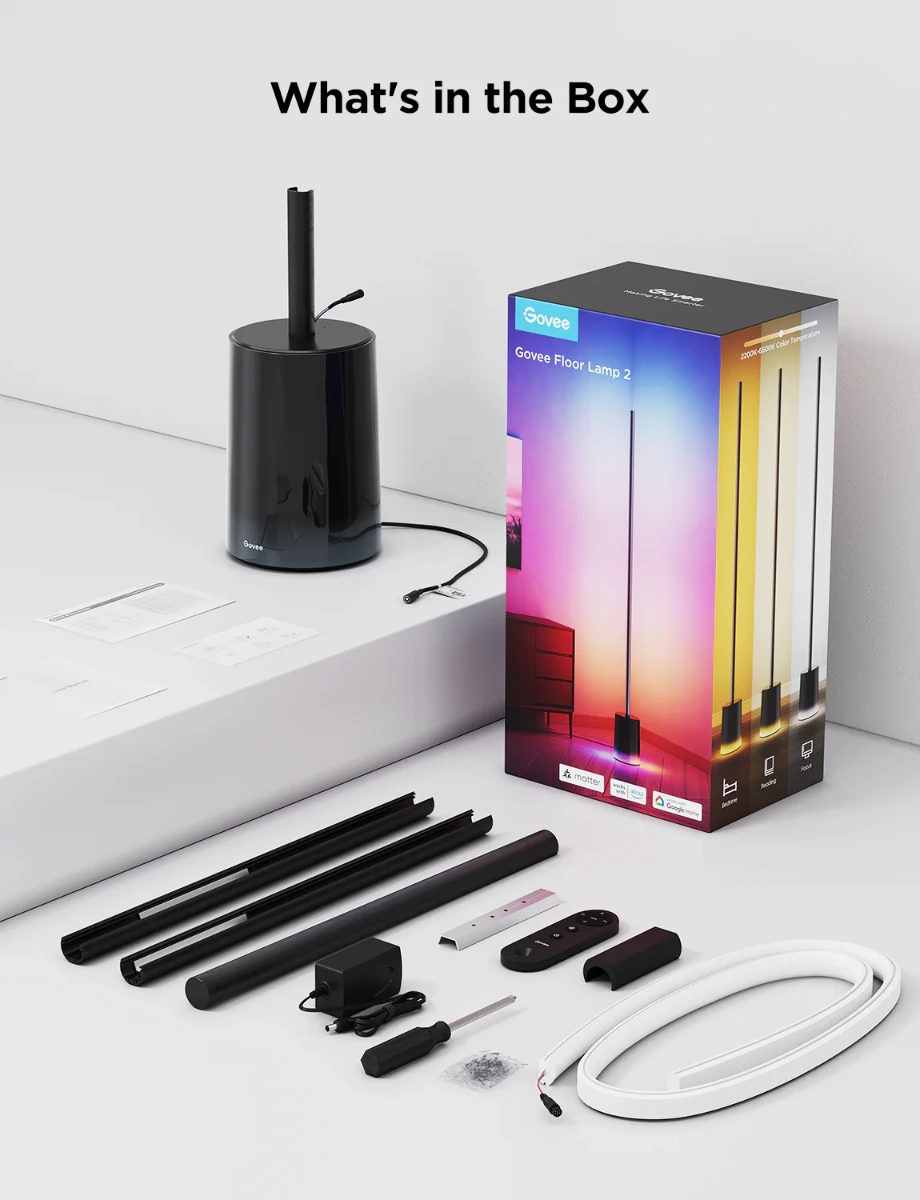 Govee Floor Lamp 2 - Black-121423 Govee Floor Lamp 2 - Black-121423