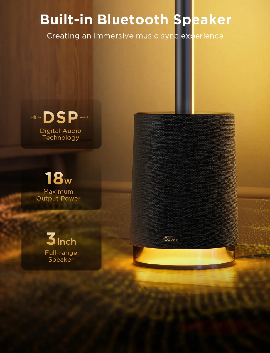 Govee Rgbicww Floor Lamp Pro - Black-121433 Govee Rgbicww Floor Lamp Pro - Black-121433