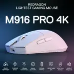 Redragon M916 Pro 4k 3-mode Wireless Gaming Mouse - White-122013