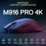 Redragon M916 Pro 4k 3-mode Wireless Gaming Mouse - Black-122001