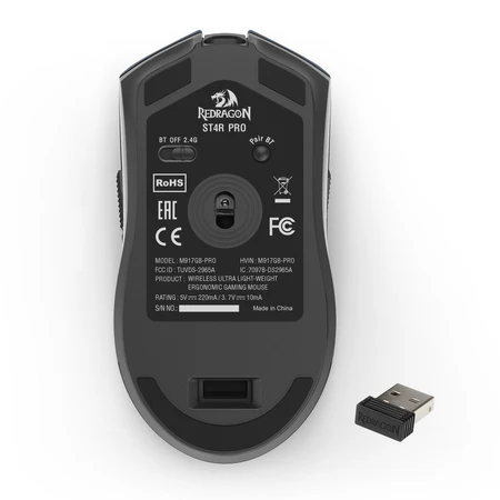 Redragon St4r Pro M917-pro 3 Modes Connection Light-weight Gaming Mouse-122025 Redragon St4r Pro M917-pro 3 Modes Connection Light-weight Gaming Mouse-122025
