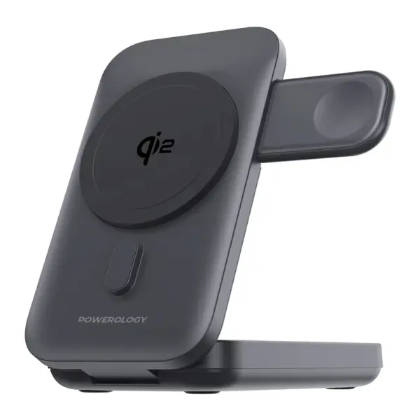 Powerology 10000mah Qi2 - 15w Iph15 Magsafe Power Bank - Black-0