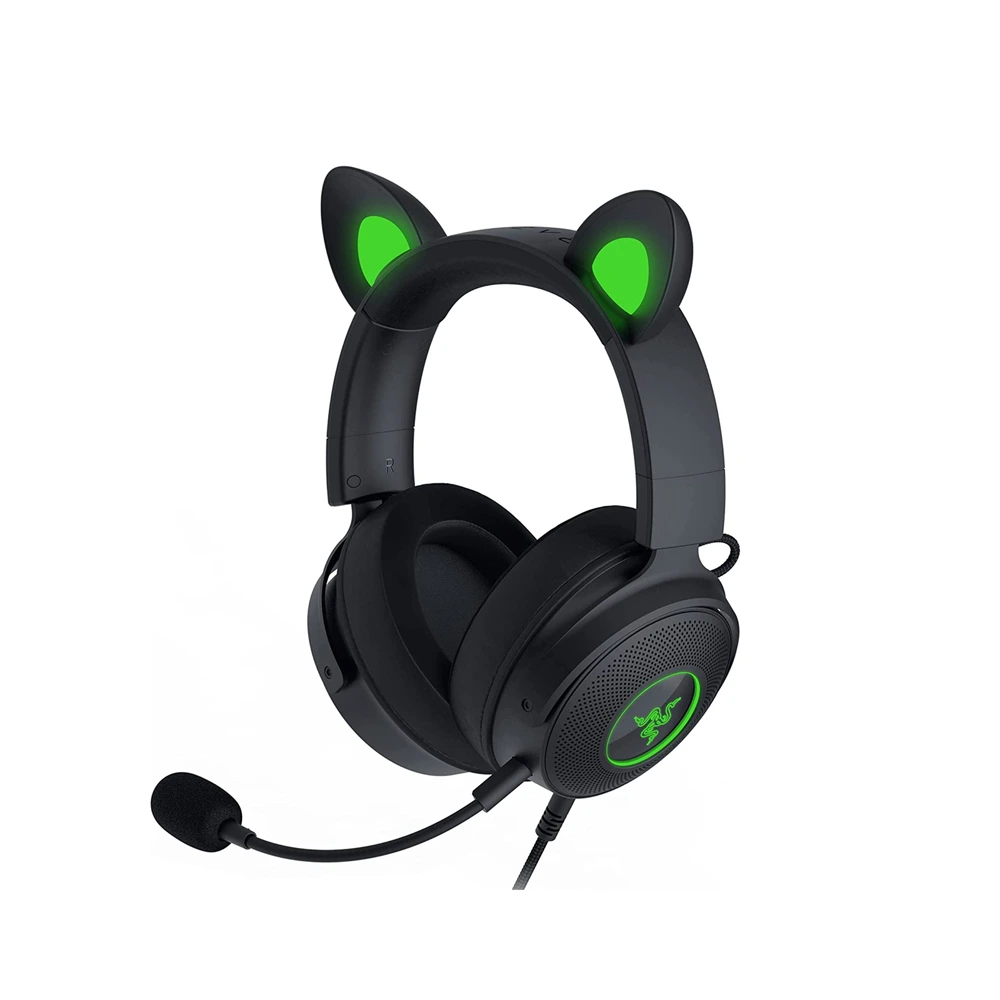 Razer Kraken Kitty V2 Pro Wired Rgb Gaming Headset With Interchangeable Ears - Black-0 Razer Kraken Kitty V2 Pro Wired Rgb Gaming Headset With Interchangeable Ears - Black-0