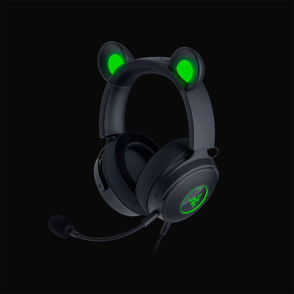 Razer Kraken Kitty V2 Pro Wired Rgb Gaming Headset With Interchangeable Ears - Black-122244 Razer Kraken Kitty V2 Pro Wired Rgb Gaming Headset With Interchangeable Ears - Black-122244