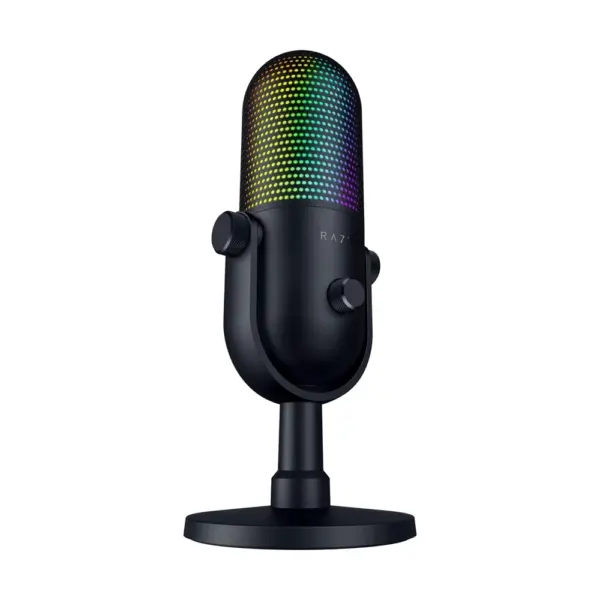 Razer Seiren V3 Chroma Rgb Usb Microphone With Tap-to-mute, Supercardioid Condenser Mic - Black-0