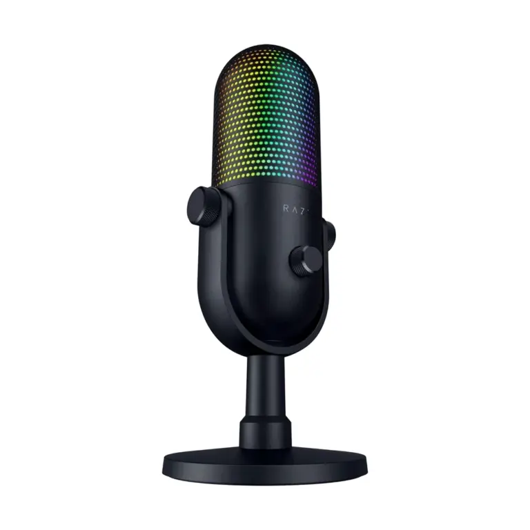 Razer Seiren V3 Chroma Rgb Usb Microphone With Tap-to-mute, Supercardioid Condenser Mic - Black-0