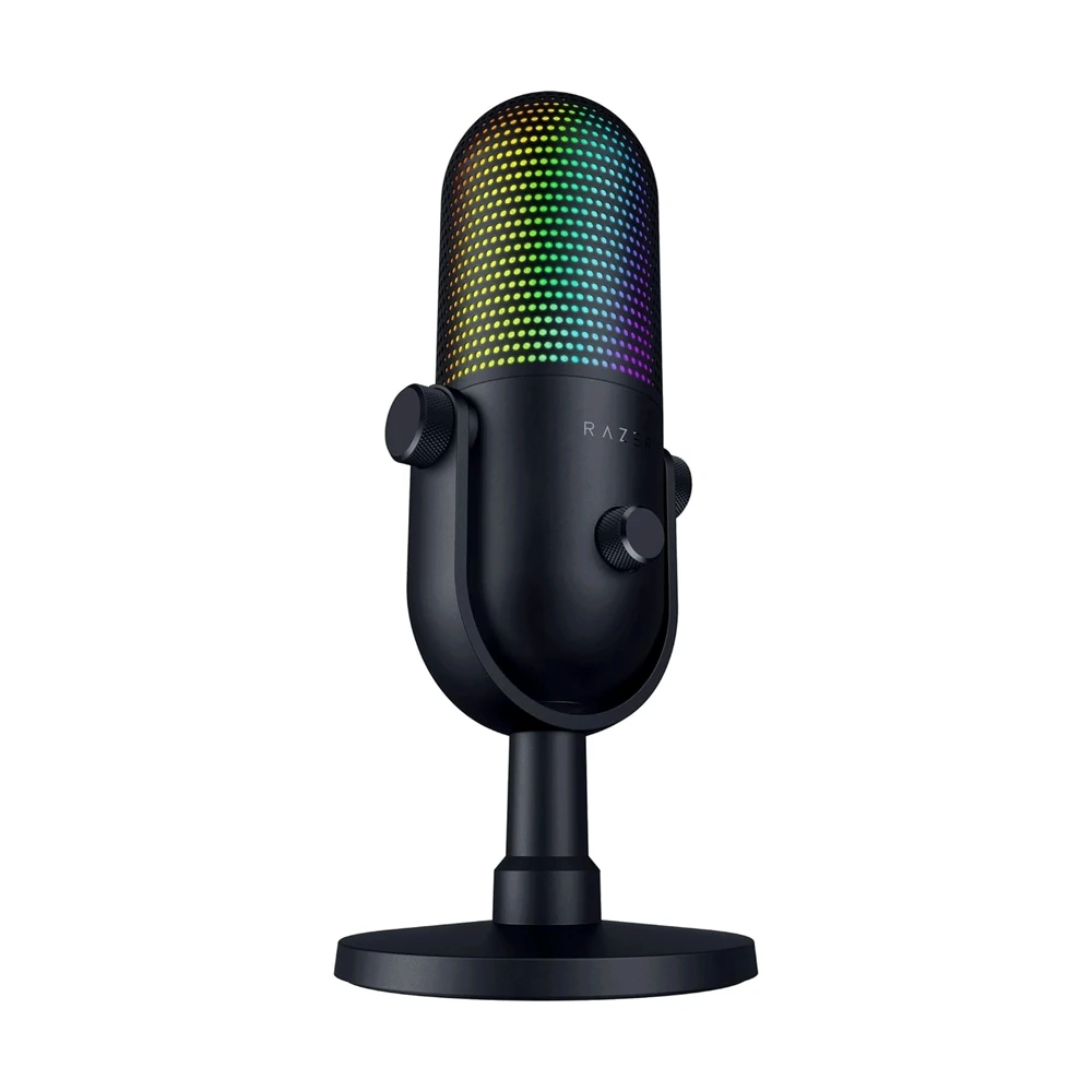 Razer Seiren V3 Chroma Rgb Usb Microphone With Tap-to-mute, Supercardioid Condenser Mic - Black-0 Razer Seiren V3 Chroma Rgb Usb Microphone With Tap-to-mute, Supercardioid Condenser Mic - Black-0