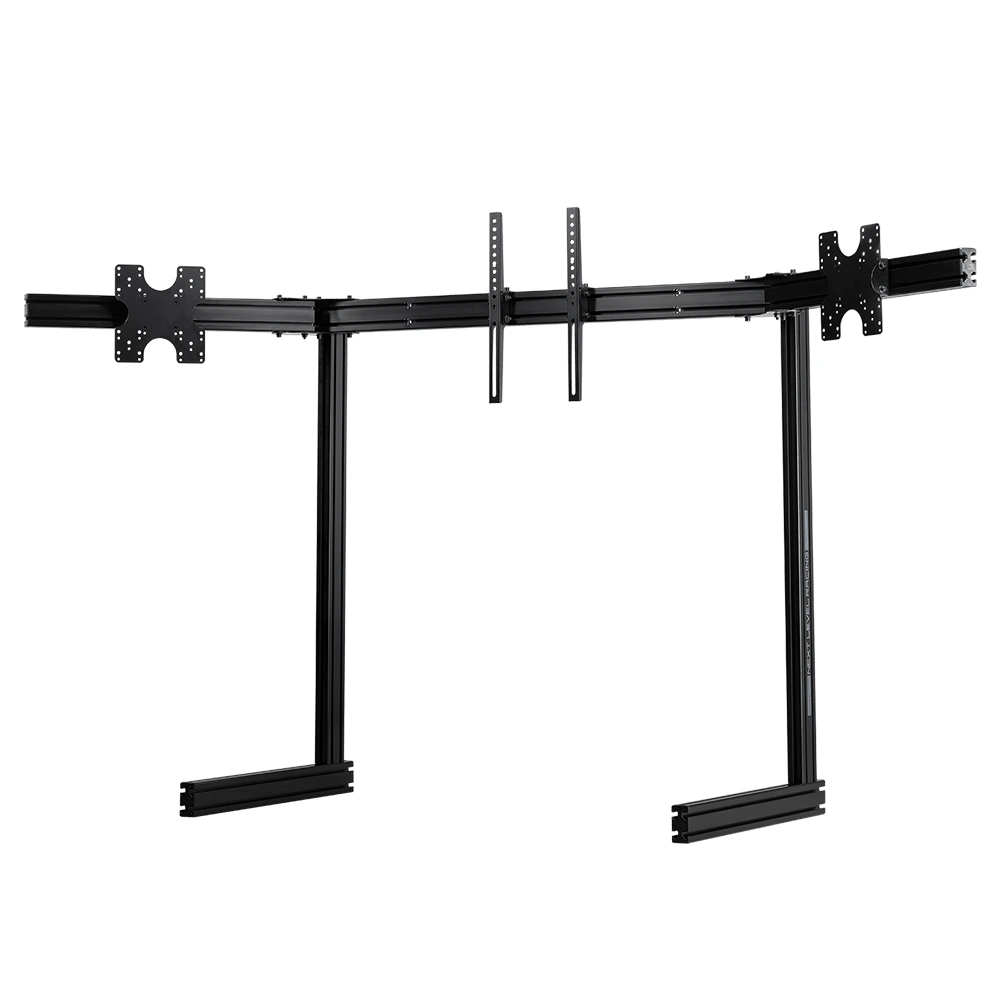 Next Level Elite Free Standing Triple Monitor Stand - Black Edition NLR-E036-121347 Next Level Elite Free Standing Triple Monitor Stand - Black Edition NLR-E036-121347