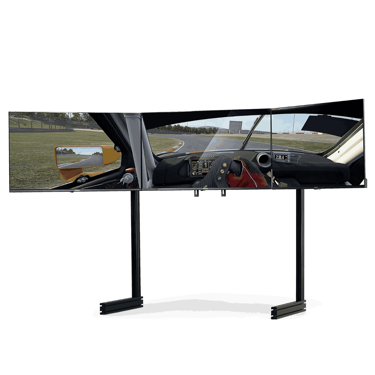 Next Level Elite Free Standing Triple Monitor Stand - Black Edition NLR-E036-121349 Next Level Elite Free Standing Triple Monitor Stand - Black Edition NLR-E036-121349