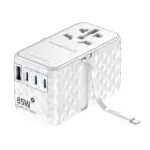 Powerology Universal Gan 85w Super Charger Retractable Type-c Cable - White-0