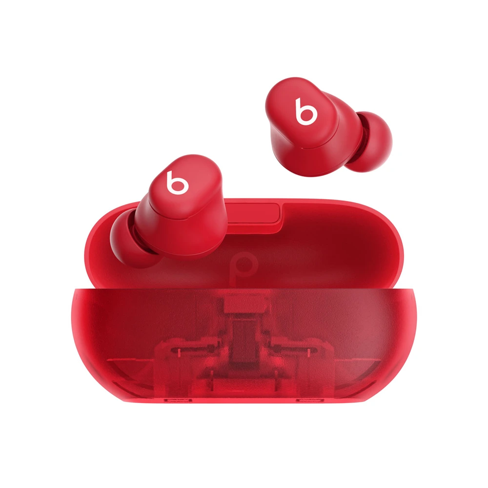 Beats Solo Buds True Wireless Bluetooth Earbuds - Transparent Red-0 Beats Solo Buds True Wireless Bluetooth Earbuds - Transparent Red-0