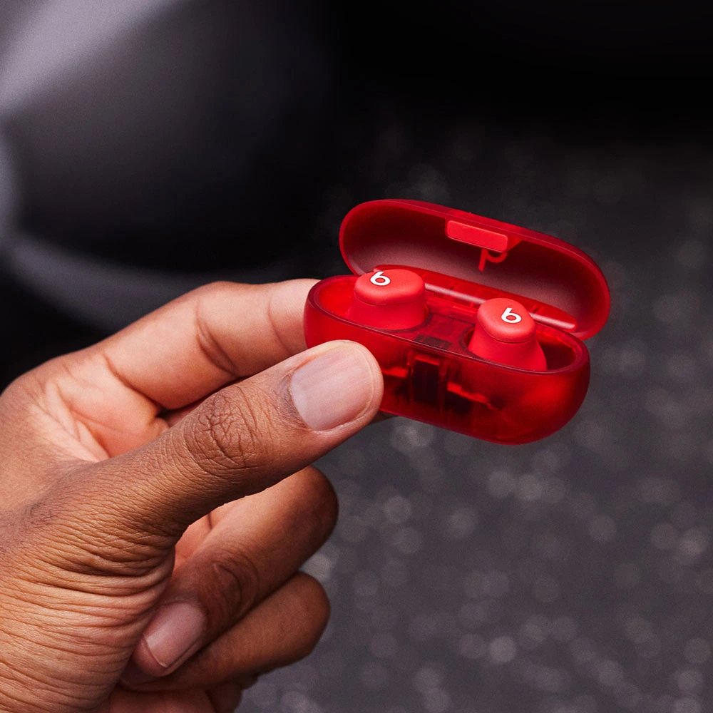 Beats Solo Buds True Wireless Bluetooth Earbuds - Transparent Red-122746 Beats Solo Buds True Wireless Bluetooth Earbuds - Transparent Red-122746