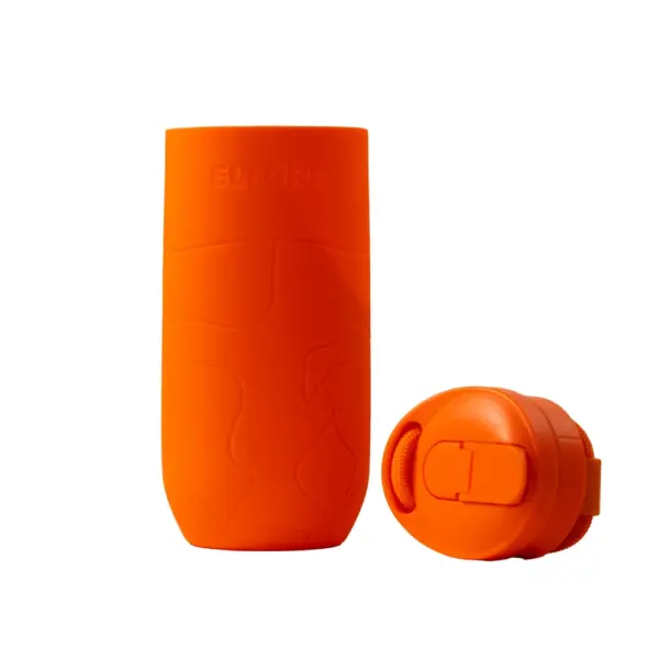 Eltoro Bottle Sleeve With Straw Lid - Orange-0
