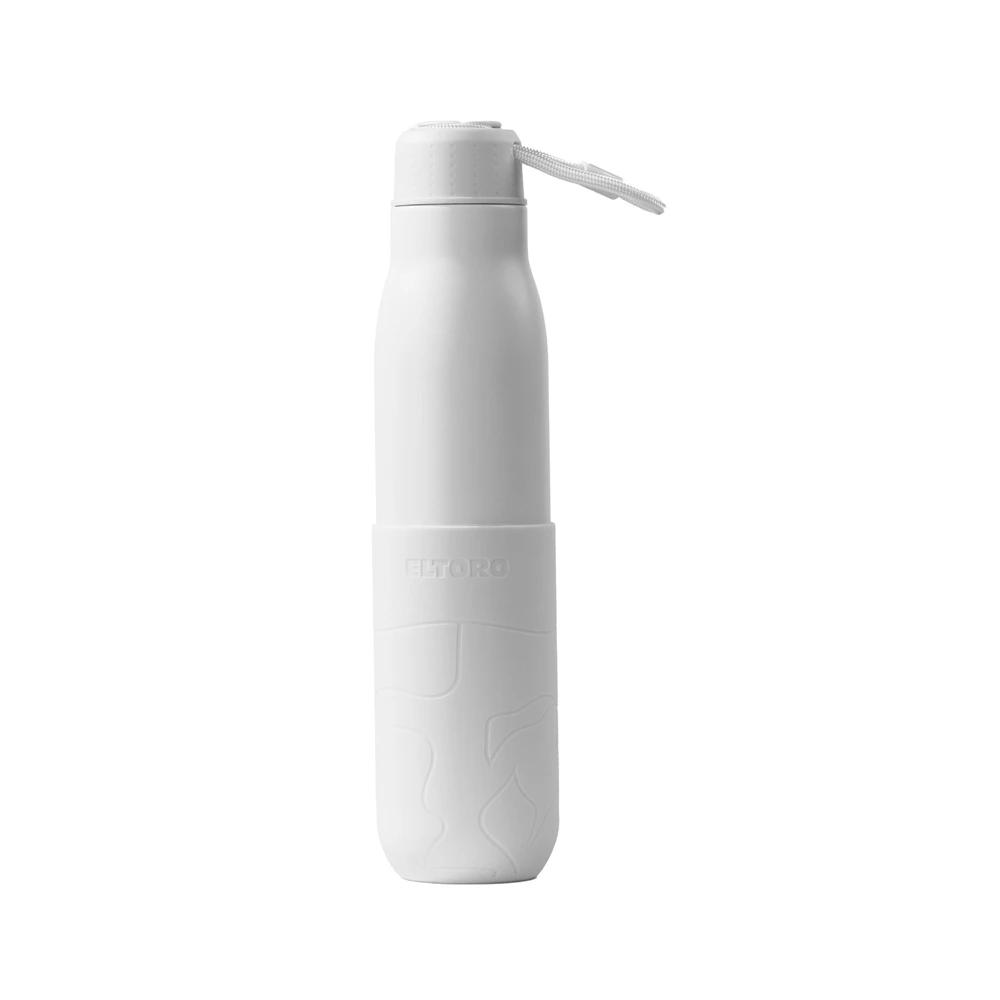 Eltoro Stainless Steel Bottle 750ml White With White Sleeve - White-0 Eltoro Stainless Steel Bottle 750ml White With White Sleeve - White-0
