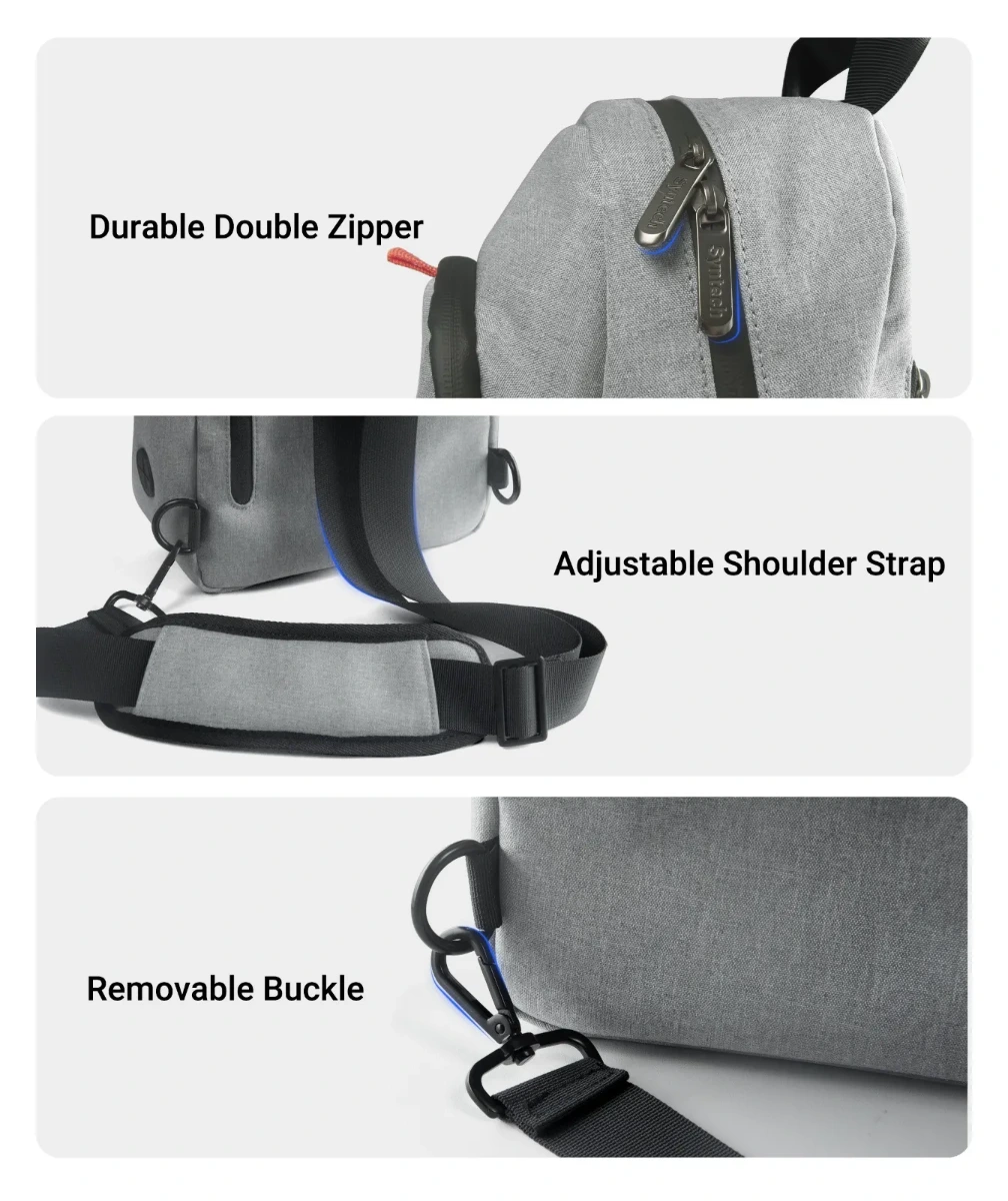 Syntech Carrying Bag For Handheld Gaming Consoles - Grey-122764 Syntech Carrying Bag For Handheld Gaming Consoles - Grey-122764