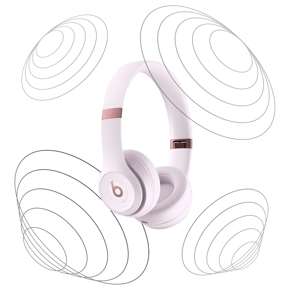 Beats Solo 4 Wireless Bluetooth On-ear Headphones - Cloud Pink-120558 Beats Solo 4 Wireless Bluetooth On-ear Headphones - Cloud Pink-120558