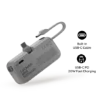 Momax 1-power Mini 3-in-1 Battery Pack (5000mah) - White-120690