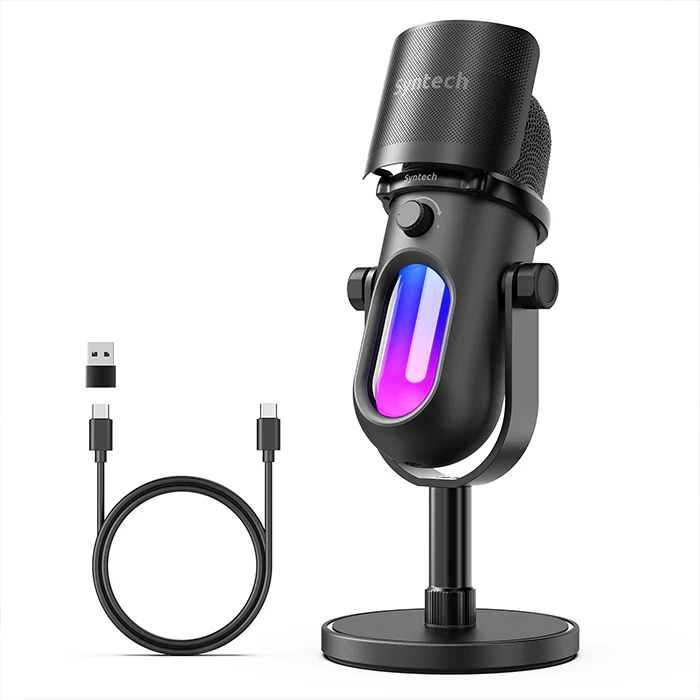 Syntech Rgb Glowmic Usb Condenser Microphone-120931 Syntech Rgb Glowmic Usb Condenser Microphone-120931