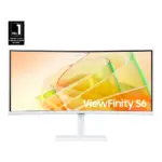 Samsung 34-inch Viewfinity S65tc Series Ultra-wqhd 1000r Curved Computer Monitor Hdr10 100hz Amd Freesync Thunderbolt 4 Height Adjustable Stand Built-in Speakers-120958