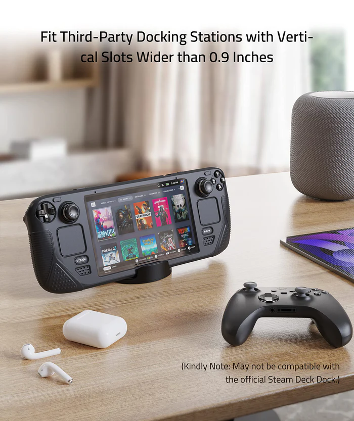 Syntech Silicone Protective Case For Steam Deck - Gray-121142 Syntech Silicone Protective Case For Steam Deck - Gray-121142