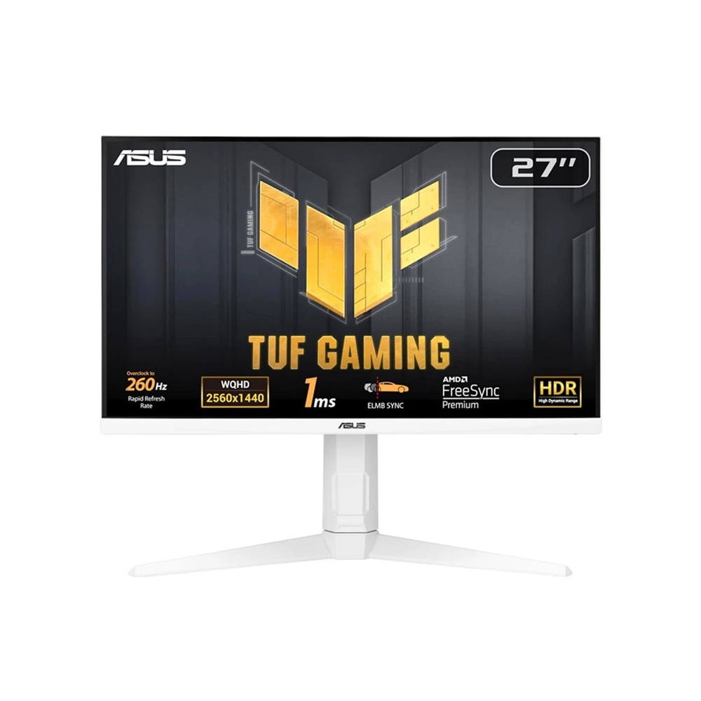 Asus Tuf Gaming Vg27aqml1a-w 27" Qhd Fast Ips, 260hz, 1ms, Elmb Sync, Freesync Premium Gaming Monitor - White-0 Asus Tuf Gaming Vg27aqml1a-w 27" Qhd Fast Ips, 260hz, 1ms, Elmb Sync, Freesync Premium Gaming Monitor - White-0