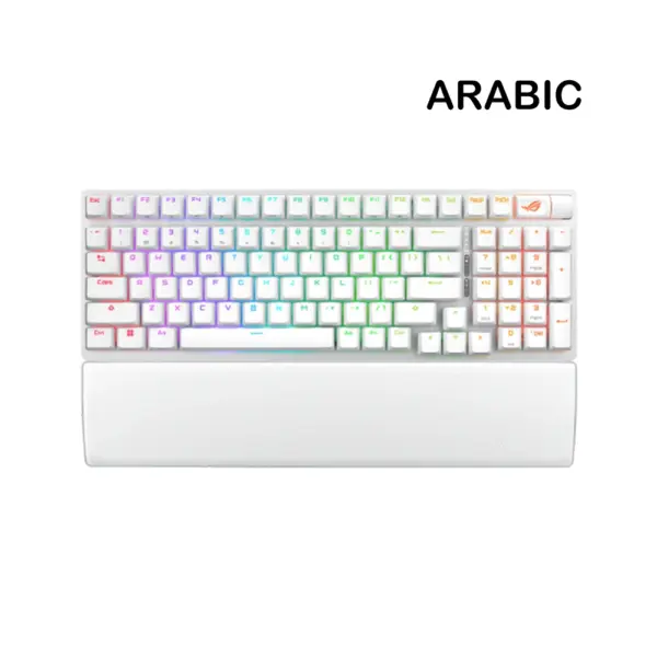 Asus Rog Strix Scope Ii 96 Rgb Rog Nx Snow Switch Wireless Mechanical Gaming Keyboard - White-0