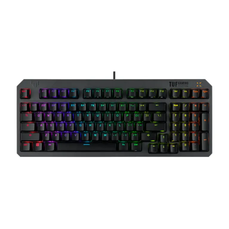 Asus Tuf K3 Gen Ii Wired Gaming Keyboard Red Switch Linear & Smooth (Arabic) - Black-0