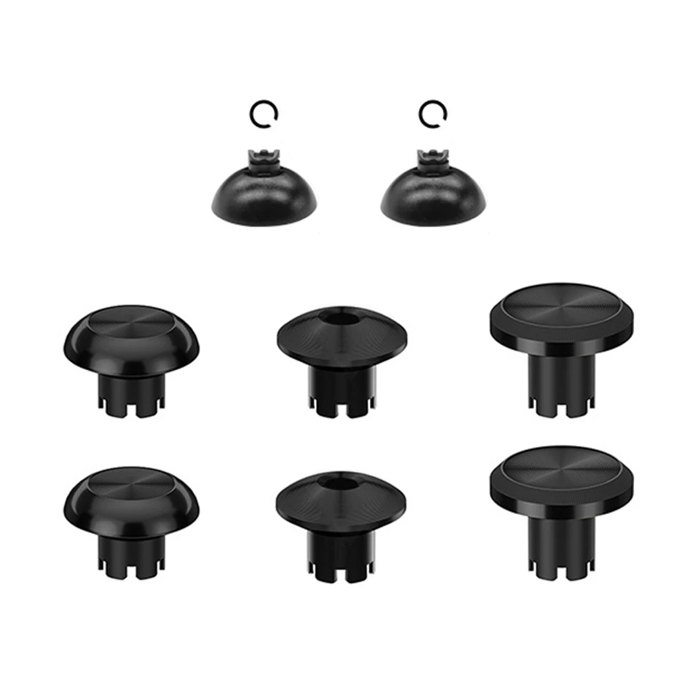 Metal Joystick Cap & Joystick Base 8pcs For PS5 Edge Controller - Black-0 Metal Joystick Cap & Joystick Base 8pcs For PS5 Edge Controller - Black-0