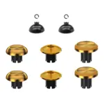 Metal Joystick Cap & Joystick Base 8pcs For PS5 Edge Controller - Gold-0