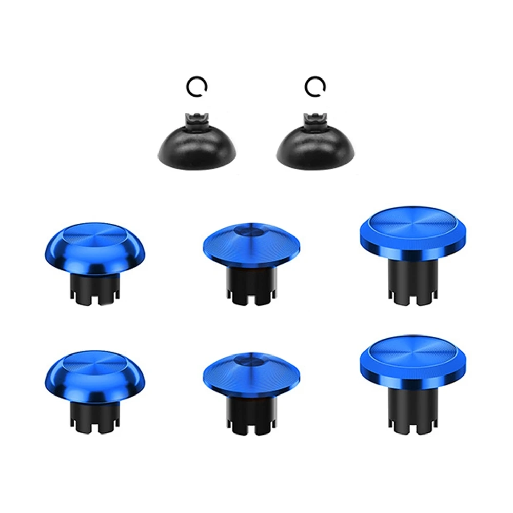 Metal Joystick Cap & Joystick Base 8pcs For PS5 Edge Controller - Blue-0 Metal Joystick Cap & Joystick Base 8pcs For PS5 Edge Controller - Blue-0