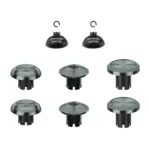 Metal Joystick Cap & Joystick Base 8pcs For PS5 Edge Controller - Grey-0