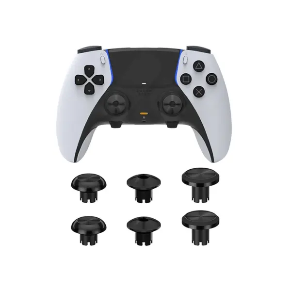 Metal Joystick Cap For Ps5 Edge Controller 6pcs - Black-0